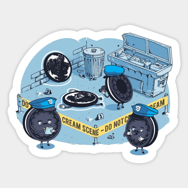 Cream Scene Sticker by metalsan